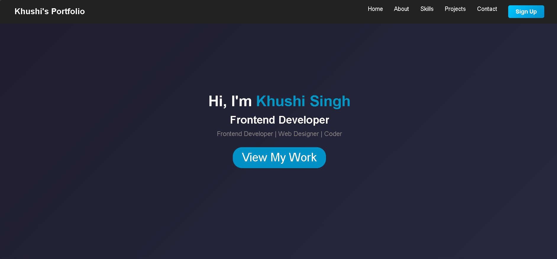 Khushi Singh Portfolio